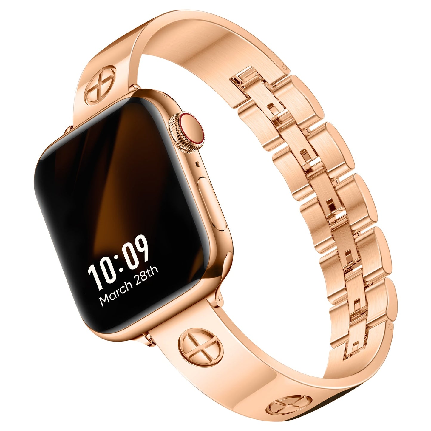 Bracelet Montaigne – Motifs Gravés pour Apple Watch