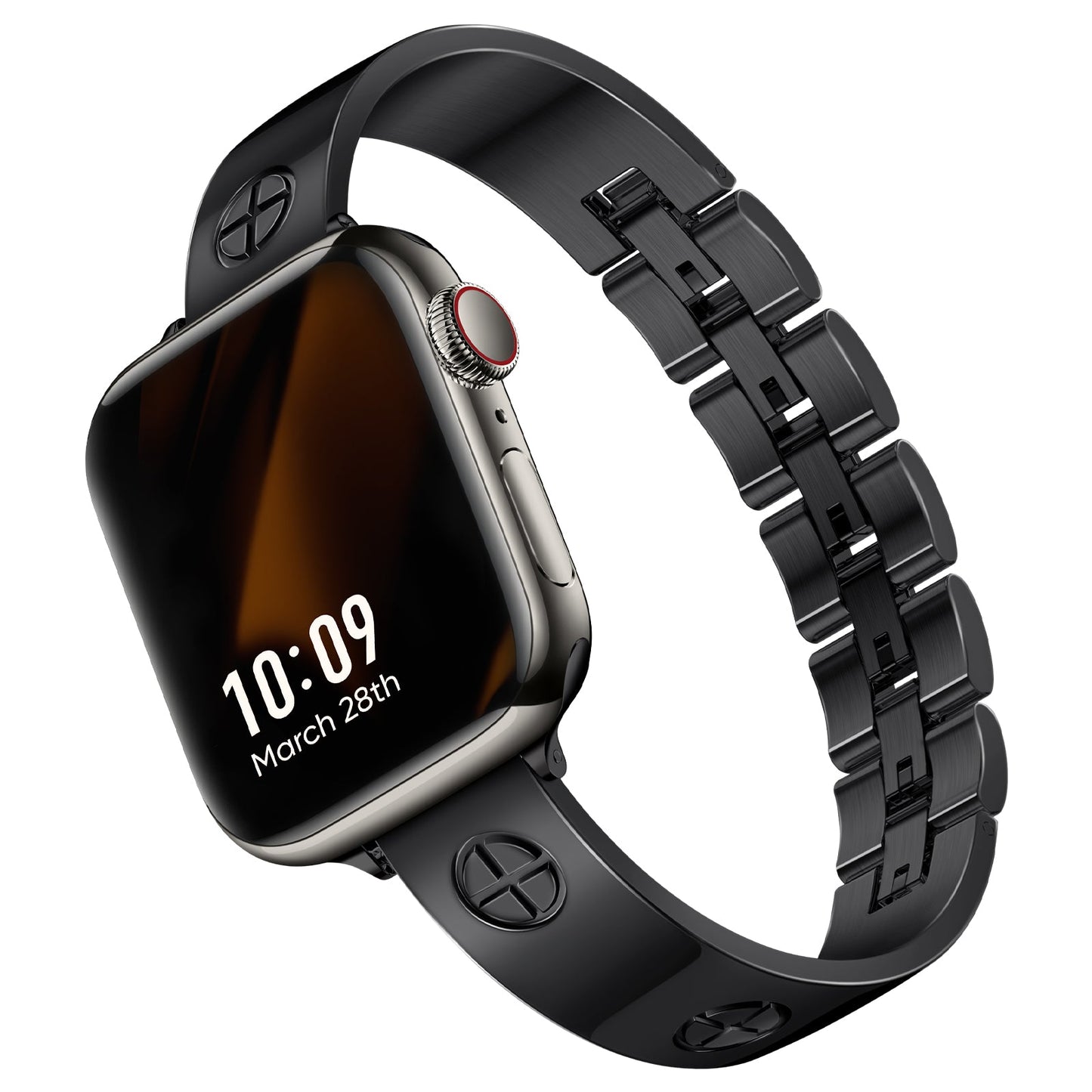 Bracelet Montaigne – Motifs Gravés pour Apple Watch