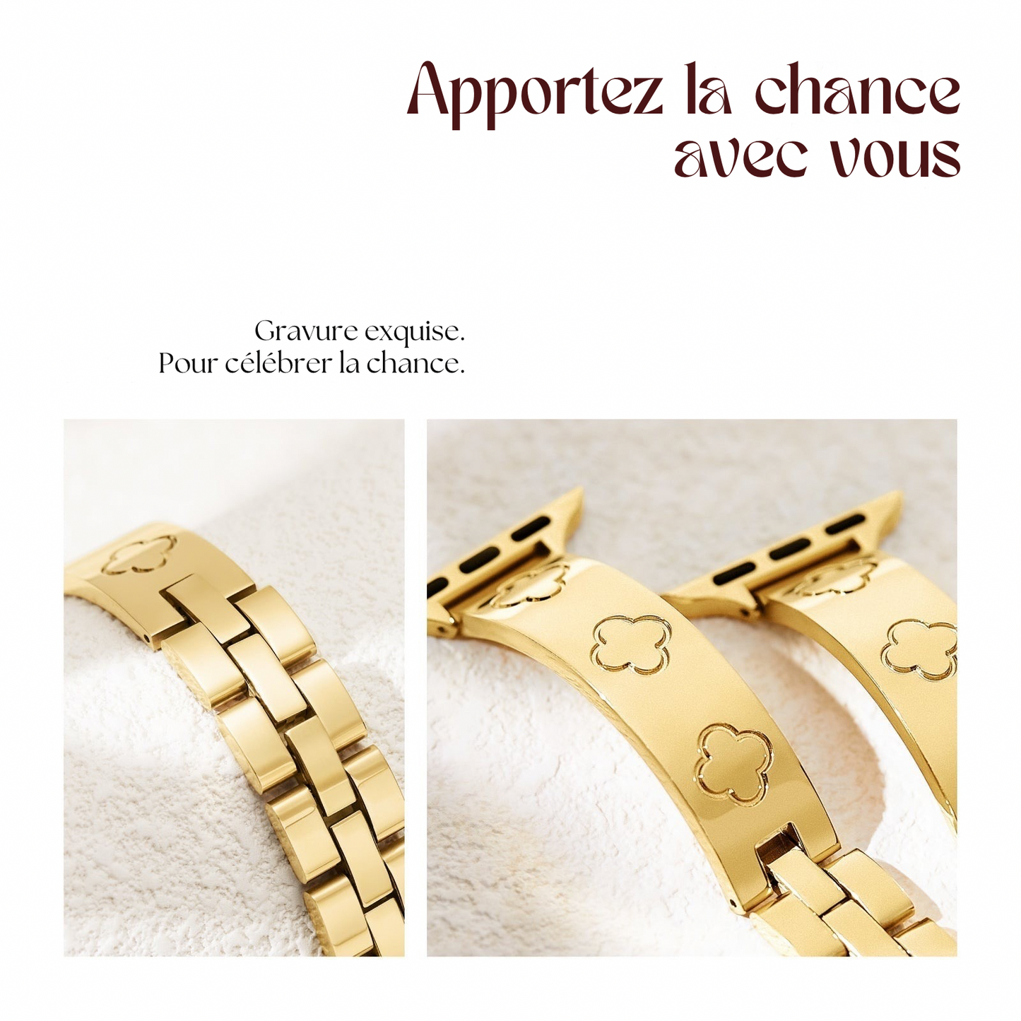 Bracelet Triomphe – Édition Clover pour Apple Watch