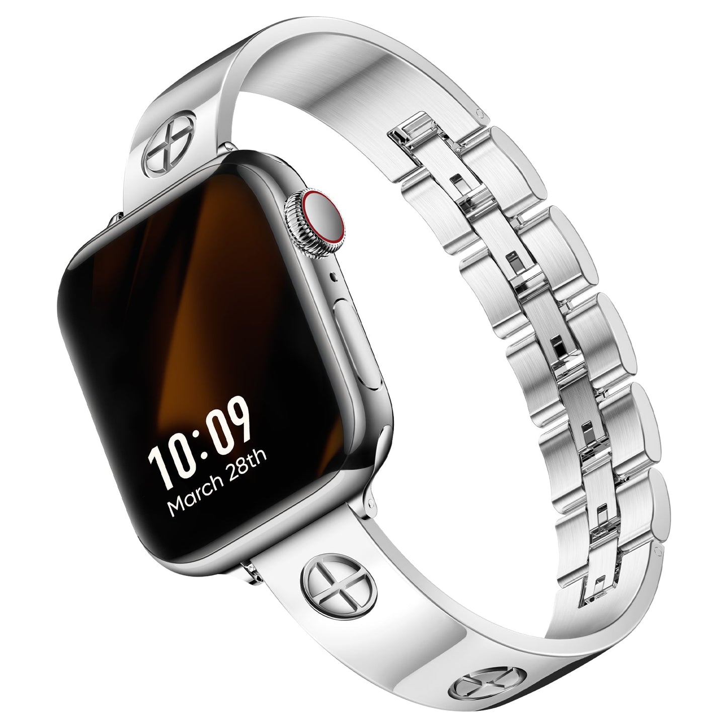Bracelet Montaigne – Motifs Gravés pour Apple Watch