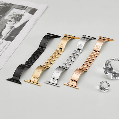Bracelet Montaigne – Motifs Gravés pour Apple Watch