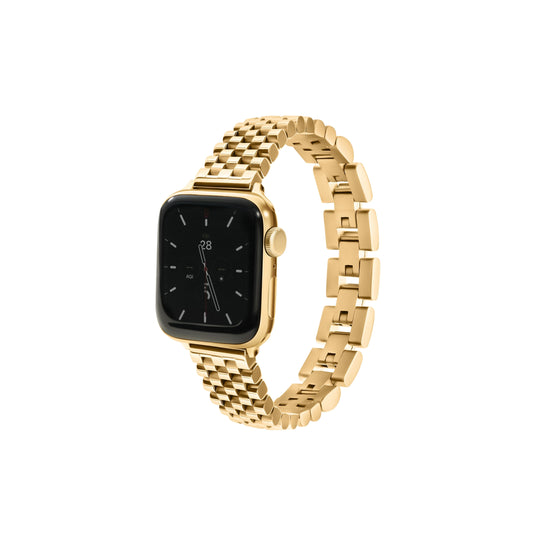 Bracelet Élysée – Acier Inoxydable Doré pour Apple Watch